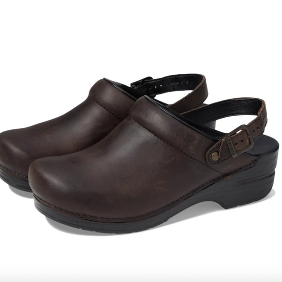 Dansko Mules Women Size 4.5-5 US 35 EU Brown Oil Ingrid Antique Comfort Shoes - Picture 14 of 14